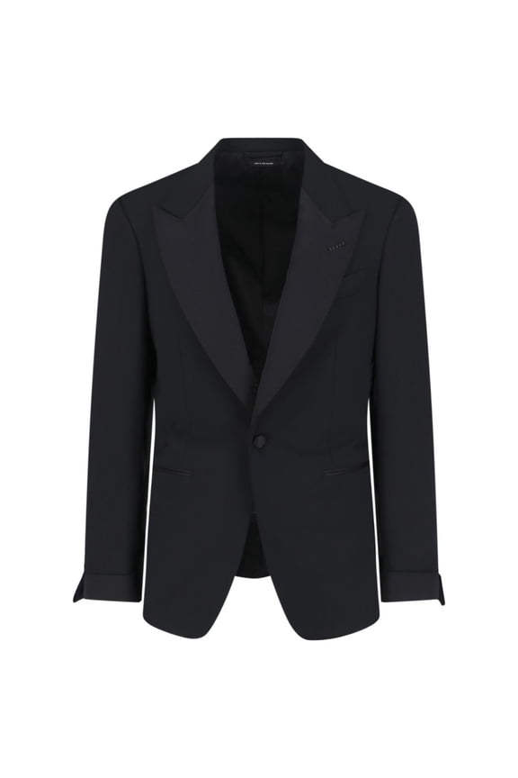 Tailored Black Jacket With Classic Collar (Men's)