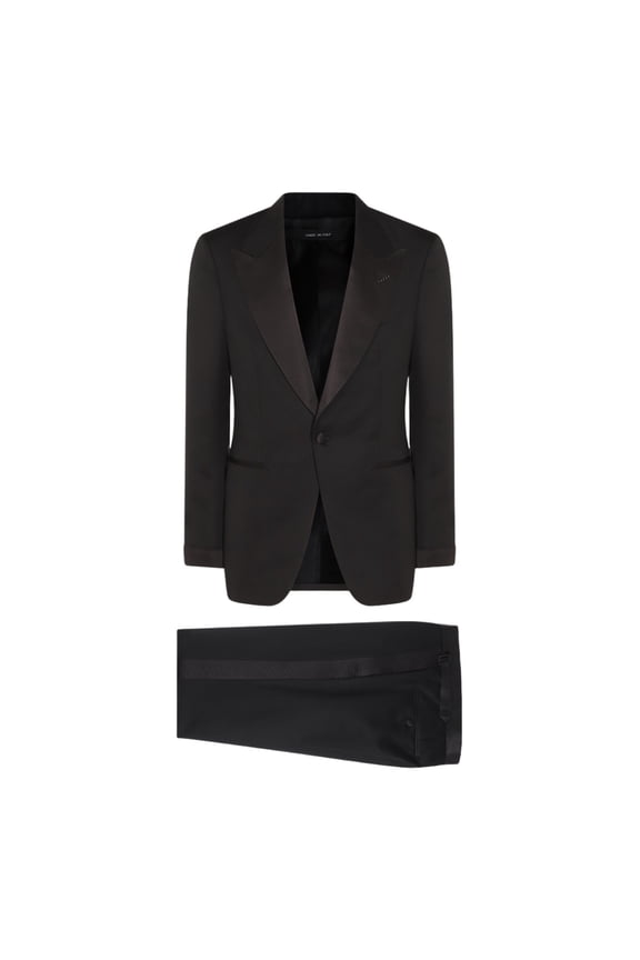 Tailored Black Tuxedo Jacket And Trousers Set (Men's)