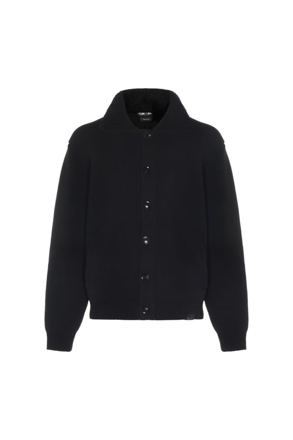 Textured Knit Jacket With Plush Lining (Men's)