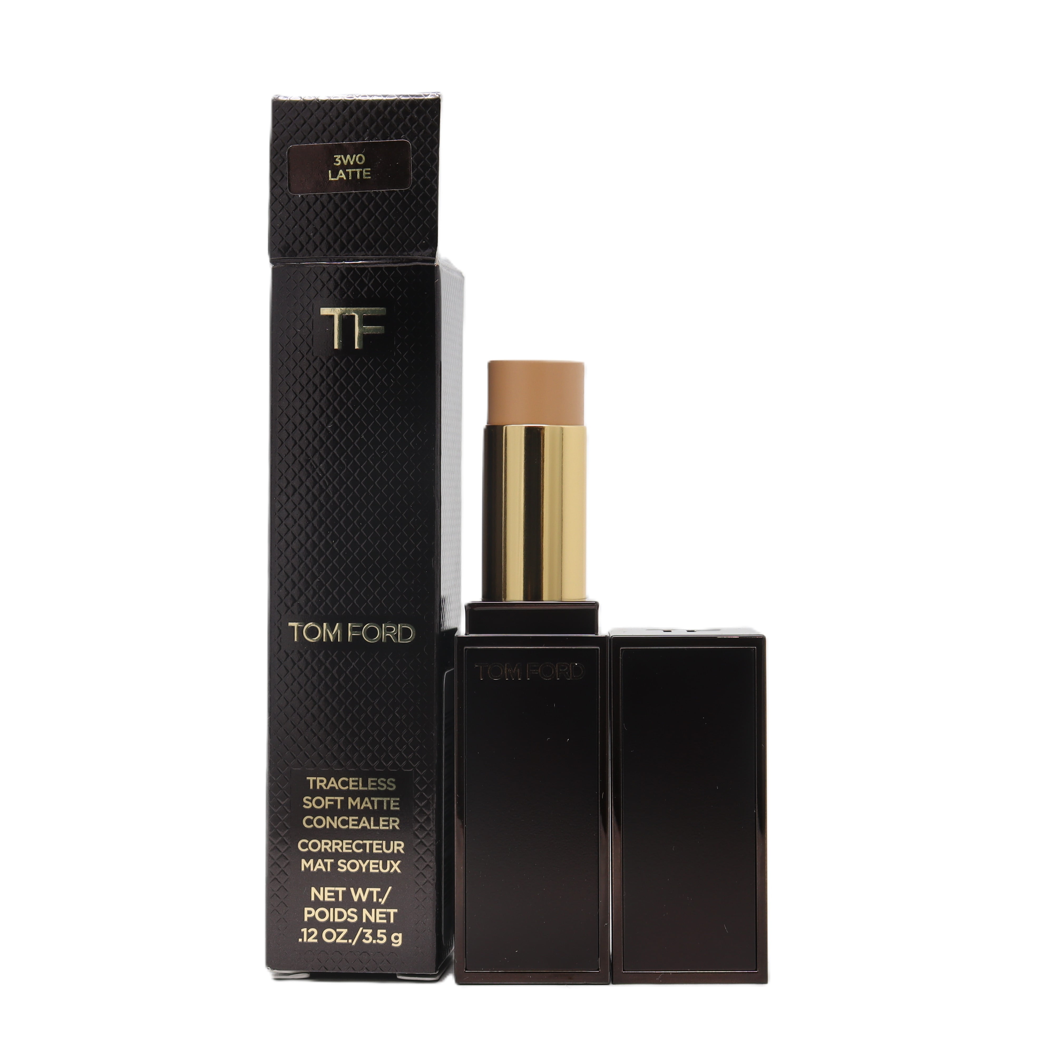 Tom Ford Traceless Soft Matte Concealer 3W0 Latte 0.12oz/3.5g New With Box