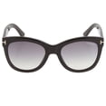 thumbnail image 1 of Tom Ford Wallace Smoke Gradient Cat Eye Ladies Sunglasses FT0870 01B 54, 1 of 5