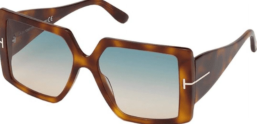 Tom Ford Women's Havana Quinn SQUARE Sunglasses, 57/17/135