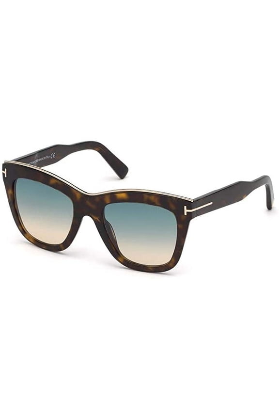 Julie Shiny Dark Havana / Blue Gradient Sunglasses TF685 52P 52mm