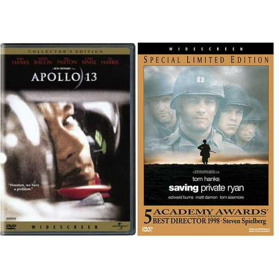 Tom Hanks Action Double Feature Apollo 13 & Saving Private Ryan 2 DVD Set