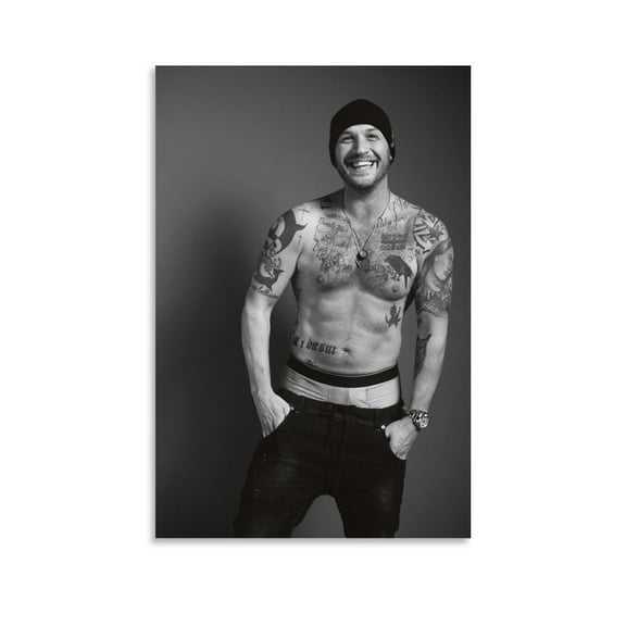 Tom Hardy Actor Hot Poster Sexy Poster Decorative Painting Canvas Wall Art Living Room Posters Bedroom Painting 20x30inch(50x75cm)