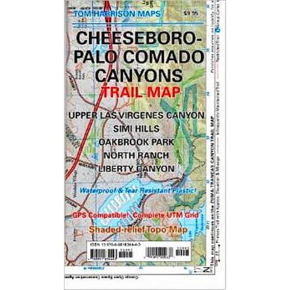 Tom Harrison Maps Cheeseboro-Palo Comado Canyons Trail Map, (Paperback)