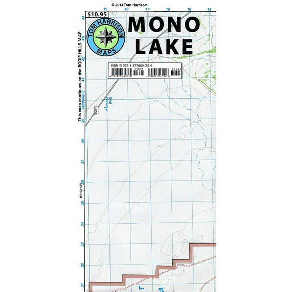 Tom Harrison Maps The Mono Lake Map, (Paperback)