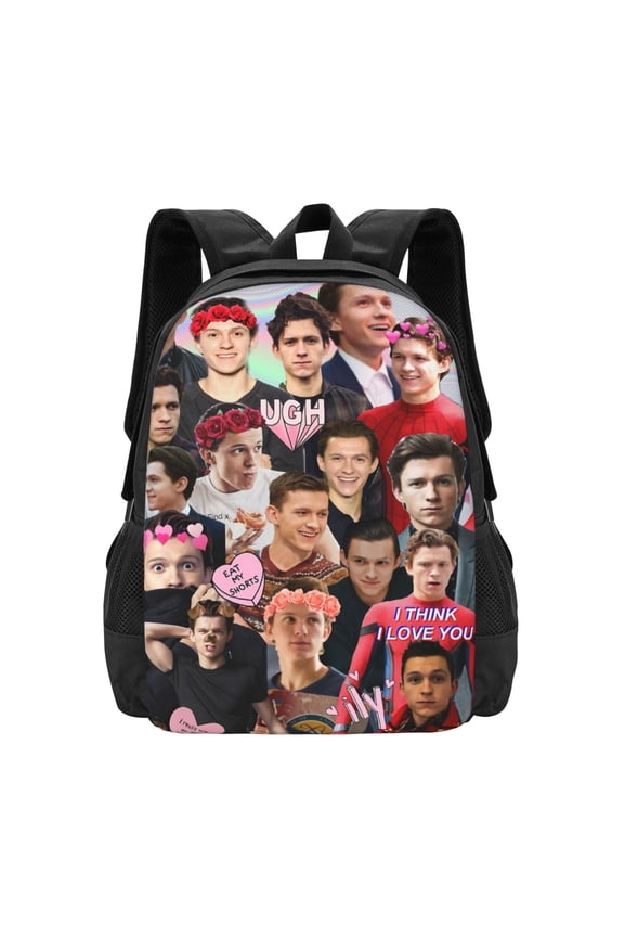 Tom Holland Backpack,3d Print Laptop Backpack Lightweight Casual Daypack Bookbag 16.5 In