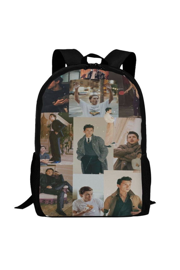 Tom Holland Backpack,3d Print Laptop Backpack Lightweight Casual Daypack Bookbag Multi-Function Travel Backpack 16.5 In