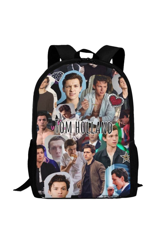 Tom Holland Backpack,3d Print Laptop Backpack Lightweight Casual Daypack Bookbag Multi-Function Travel Backpack 16.5 In
