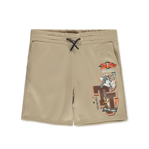 Tom & Jerry Boys' Fleece Shorts Color: latte Size: 8