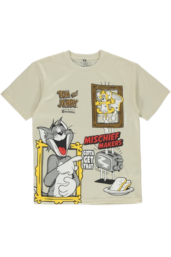 Boys' Mischief T-Shirt Color: ivory Size: 8