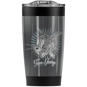 Tom And Jerry/Happy Classic Pals Stainless Steel Tumbler 20 oz Coffee Travel Mug/Cup, Vacuum Insulated & Double Wall with Leakproof Sliding Lid | Great for Hot Drinks and Cold Beverages