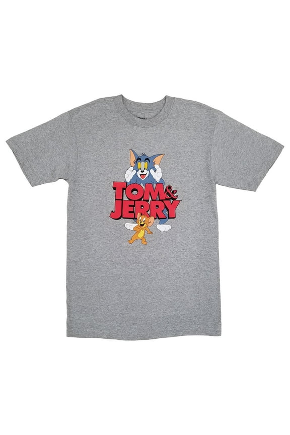 Mens Big & Tall Heather Gray Graphic Tee Crew Neck T-Shirt LT