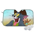 thumbnail image 1 of Tom and Jerry Windshield Sun Shade - Car Sun Shade Windshield Keeps Interior Cool, Reflector Sunshade, Foldable Sunshade for Car Windshield for Cars, SUVs, 1 of 7
