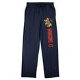 thumbnail image 1 of Tom & Jerry Winging It Men's Black Graphic Drawstring Sleep Pants -Small, 1 of 5