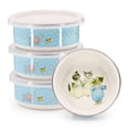thumbnail image 1 of Tom Kitten Pattern - Set of 4 - 14 oz Child Bowls - Golden Rabbit Enamelware, 1 of 3