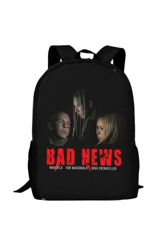 Tom Macdonald Backpack,3d Print Laptop Backpack Lightweight Casual Daypack Bookbag Multi-Function Travel Backpack 16.5 In