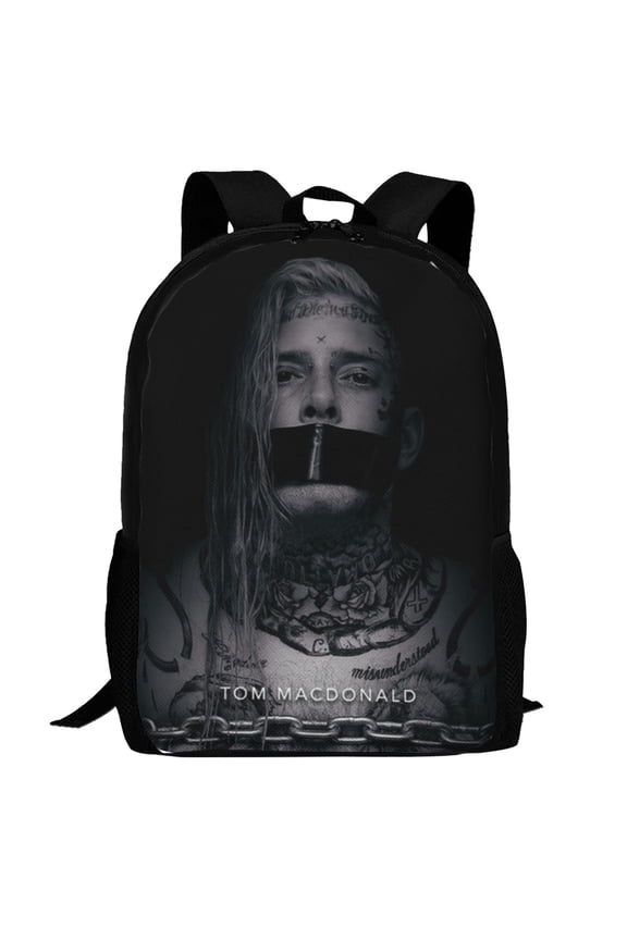 Tom Macdonald Backpack,3d Print Laptop Backpack Lightweight Casual Daypack Bookbag Multi-Function Travel Backpack 16.5 In