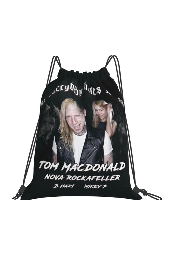 Tom Macdonald Drawstring Backpack Sport Gym Bag For Yoga Swimming Gymsack Sport Strap Pack Bag