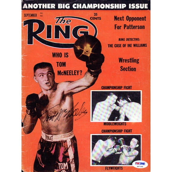 Tom McNeeley Autographed The Ring Magazine Cover PSA/DNA #S47186