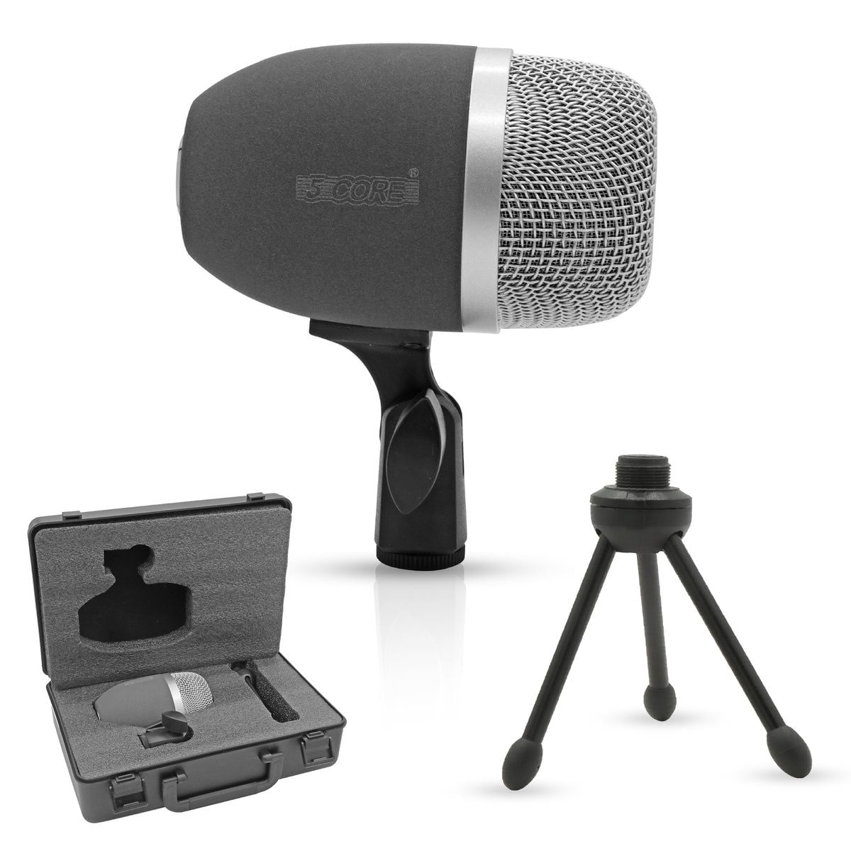 Tom Mic 1Piece Wired Cardioid Bass Drum Microphone Kit High SPL Instrument Microfono w XLR Connection- Tom XP