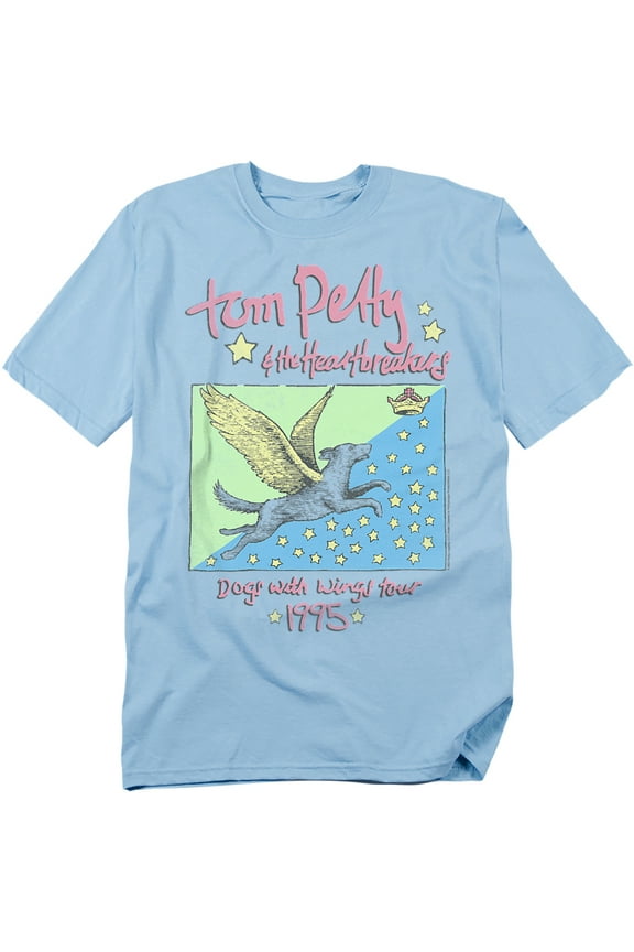 And The Heartbreakers T-Shirt Dogs With Wings Tour 1995 Unisex Graphic Tee for Men & Women