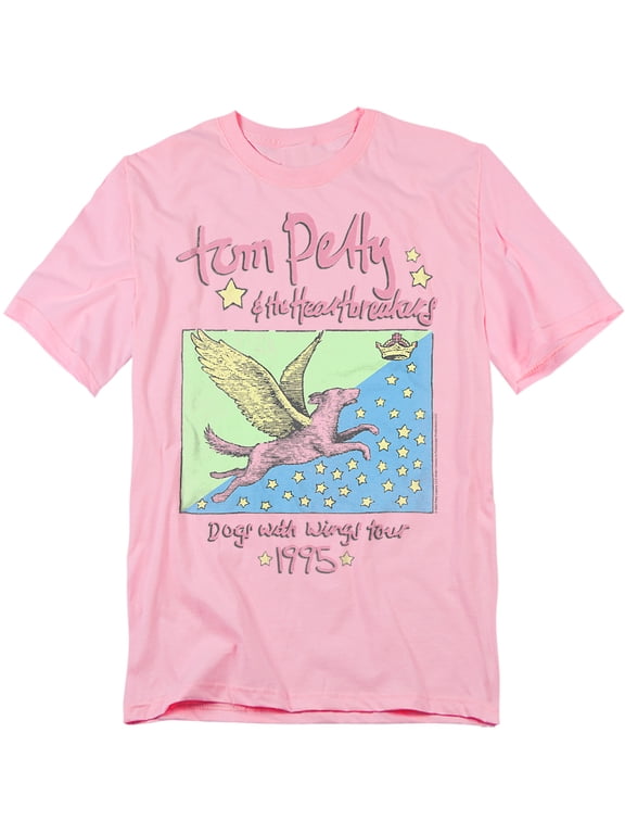 And The Heartbreakers T-Shirt Dogs With Wings Tour 1995 Unisex Graphic Tee for Men & Women