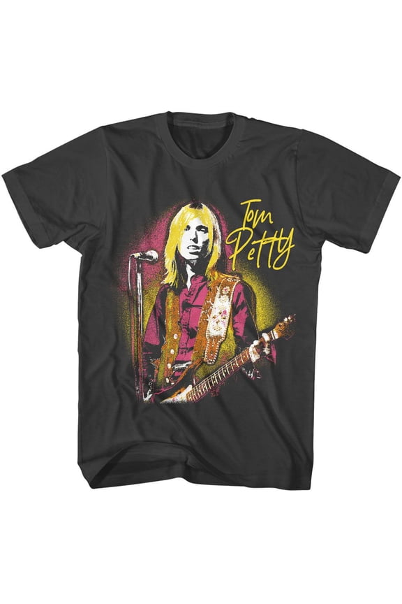 Tom Petty At The Mic Smoke T-Shirt