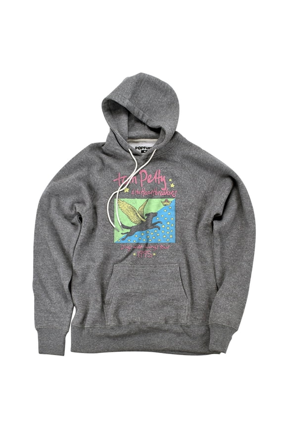 Tom Petty Dogs With Wings Tour 1995 Unisex Adult Slim Fit Pull-Over Heather Hoodie, Athletic Heather, Small