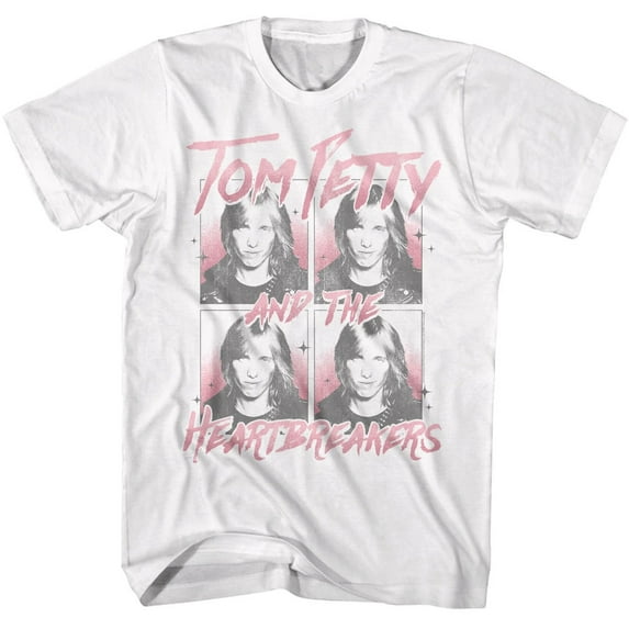 Tom Petty Passport Photos Men's T Shirt (White, Adult3XL)