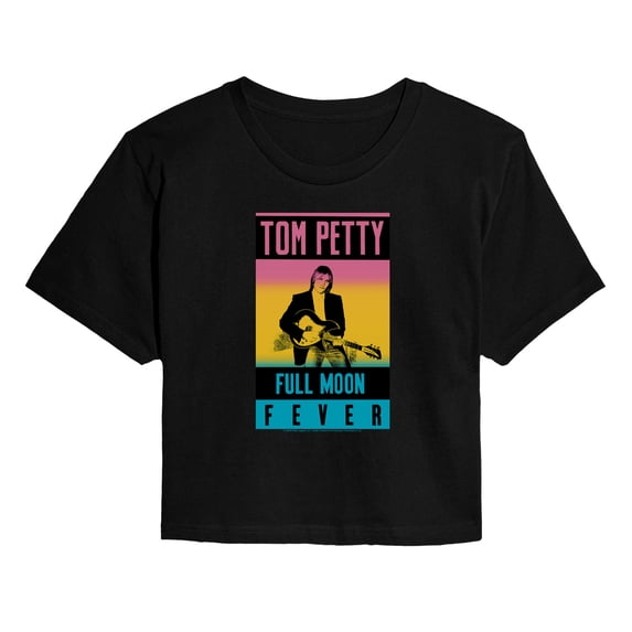 Tom Petty - Full Moon Fever - Juniors Cropped Graphic T-Shirt