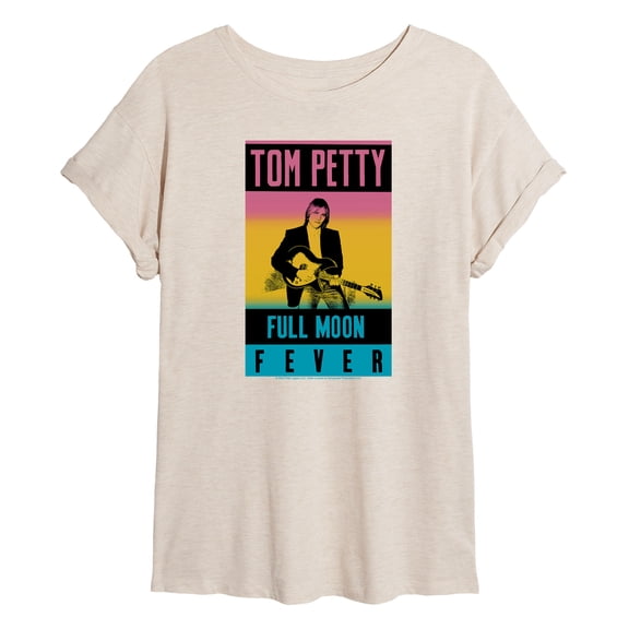 Tom Petty - Full Moon Fever - Juniors Oversized Graphic T-Shirt