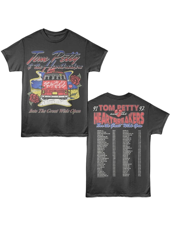Tom Petty - Great Wide Open Tour - American Classics - Gray Solid Adult Short Sleeve T-Shirt