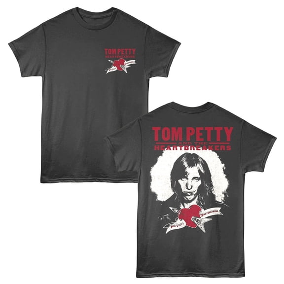 Tom Petty Smirk Men's T Shirt (Charcoal, AdultL)