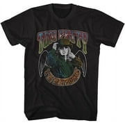ZIBTES Tom Petty & The Heartbreakers Tom with Wings Adult Black Short Sleeve T Shirt Vintage Style Graphic Tees