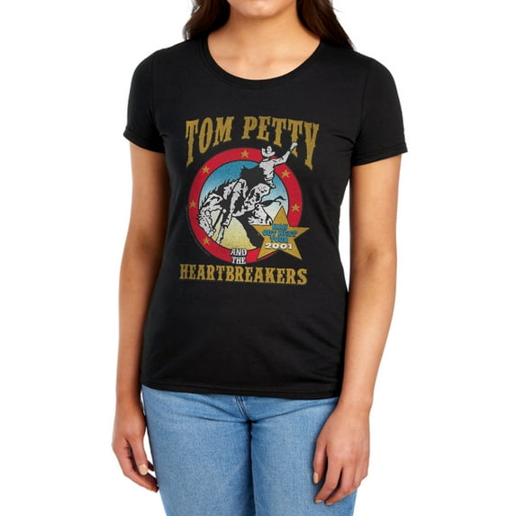 Tom Petty Way Out West Women's T Shirt, Black, Medium