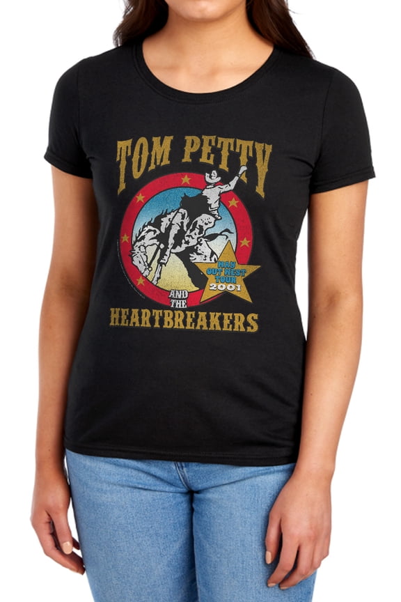 Tom Petty Way Out West Women's T Shirt, Black, X-Large