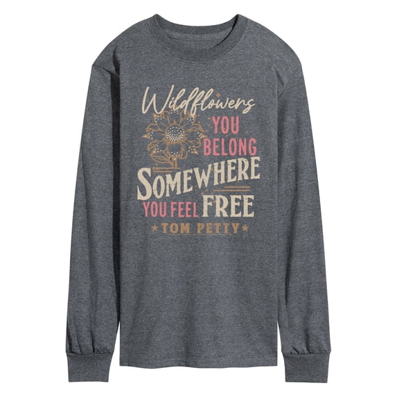 Tom Petty - Wildflowers - Men's Long Sleeve Graphic T-Shirt