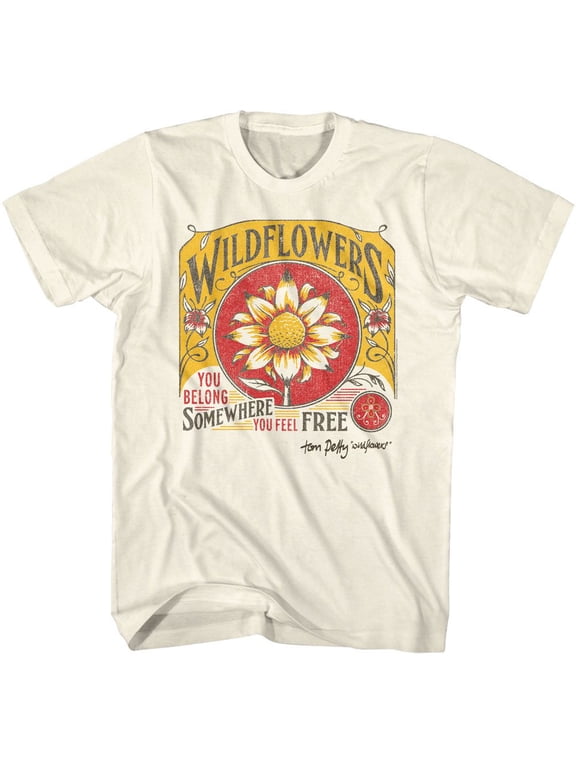 Tom Petty Wildflowers Natural T-Shirt