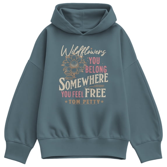 Tom Petty - Wildflowers - Women's Oversized Fleece Hoodie Sweatshirt