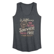Tom Petty - Wildflowers Womens Graphic Racerback Tank