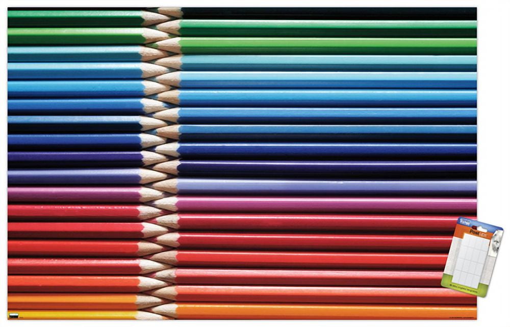Tom Quartermaine - Colored Pencils Wall Poster, 14.725" x 22.375"