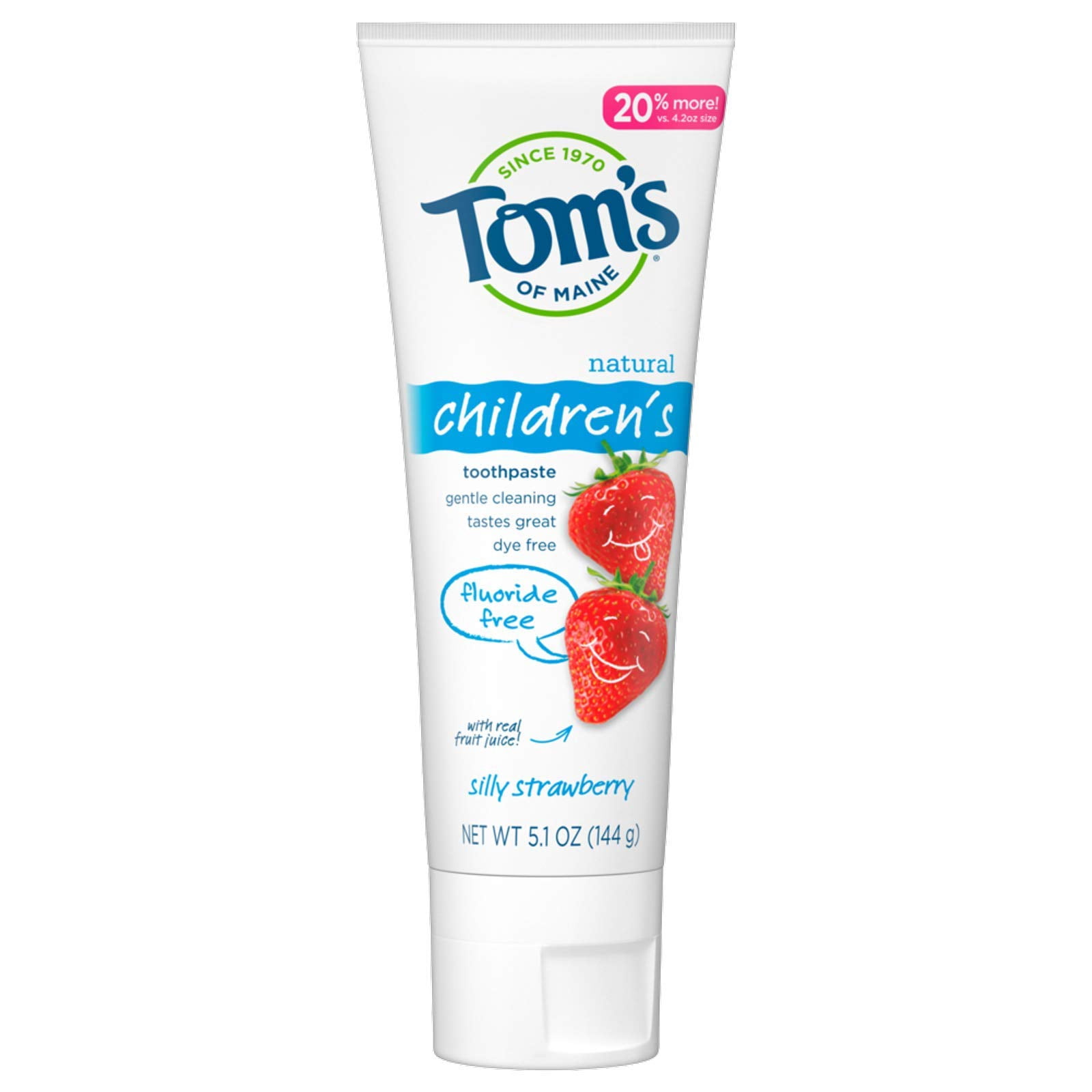 Tom,S Of Maine Natural Kid,S Fluoride Free Toothpaste, Silly Strawberry