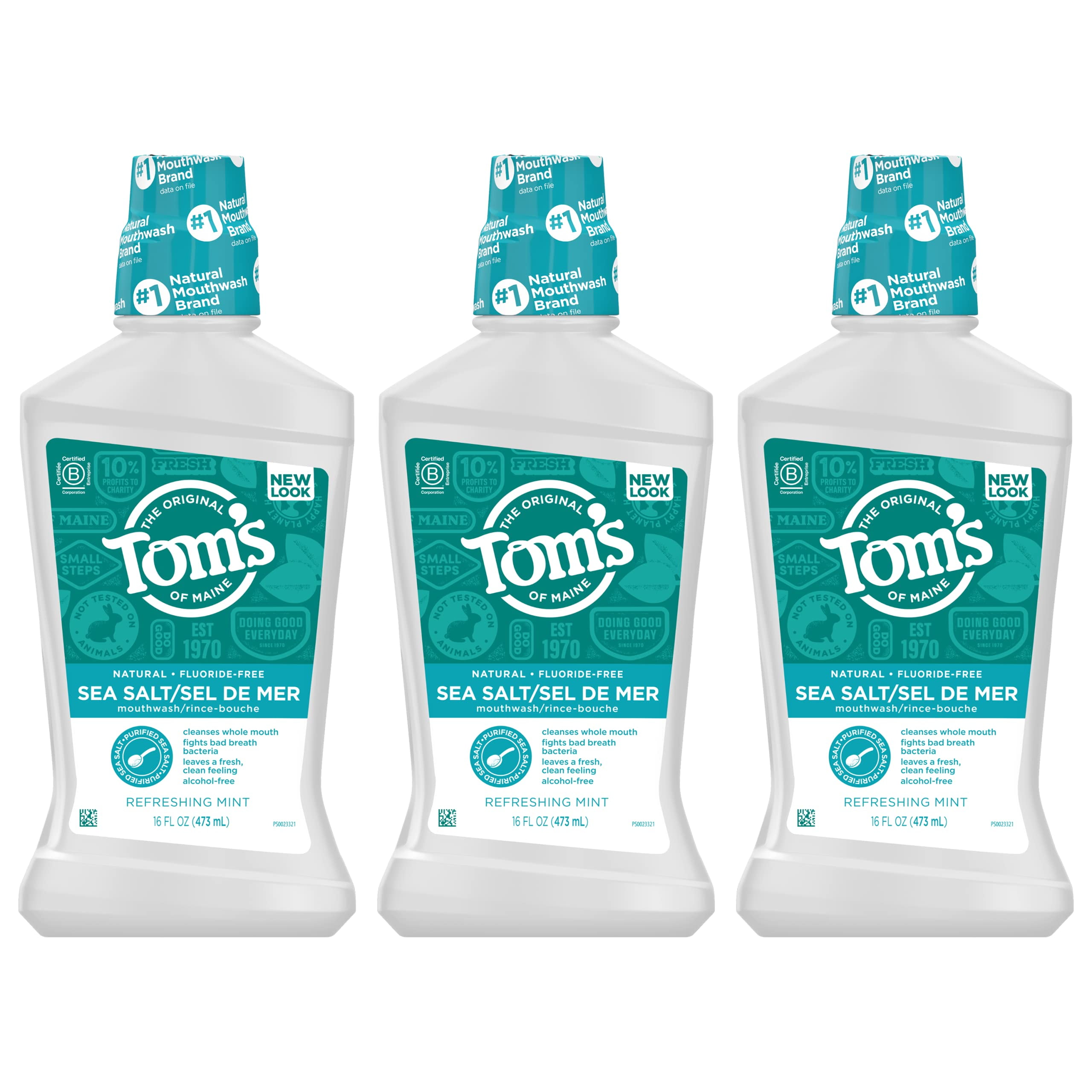Tom,S Of Maine Sea Salt Natural AlcoholFree Mouthwash, Refreshing Mint