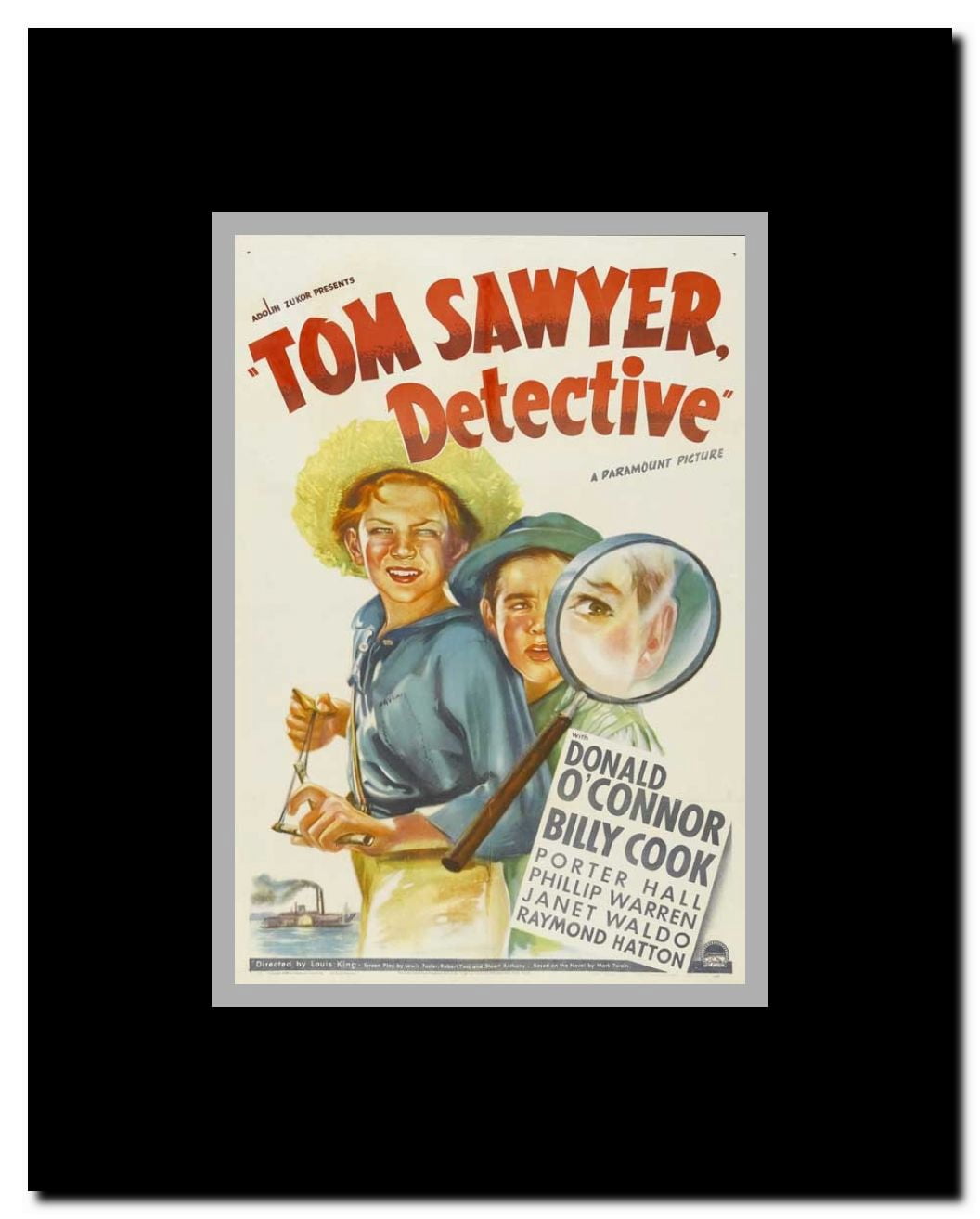 Tom Sawyer Detective Framed Movie Poster