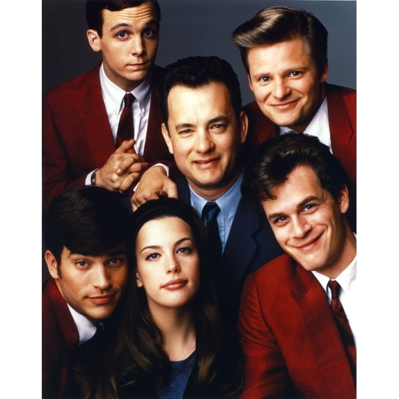 Tom Scott in a Group Picture wearing Blue Coat Photo Print (24 x 30)