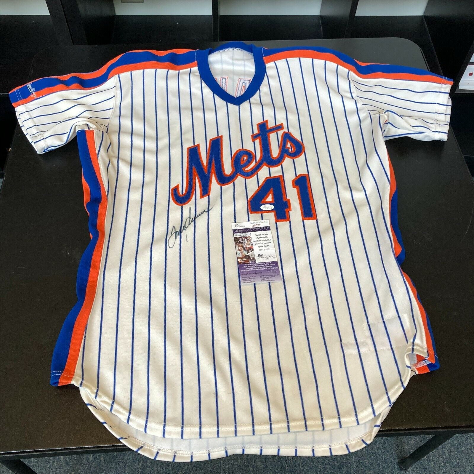 Tom Seaver Signed Authentic Game Issued 1990 New York Mets Jersey Auto