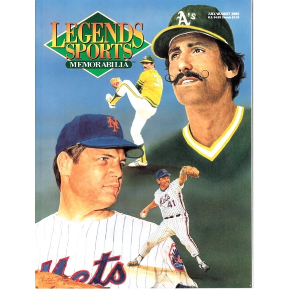 Tom Seaver and Rollie Fingers 1992 Legends Sports Memorabilia magazine