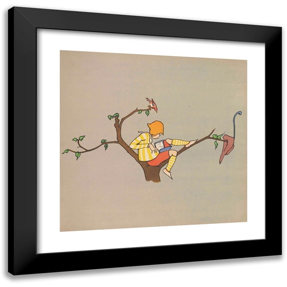 Tom Seidmann-Freud 12x12 Black Modern Framed Museum Art Print Titled - The New Picture Book (1918)